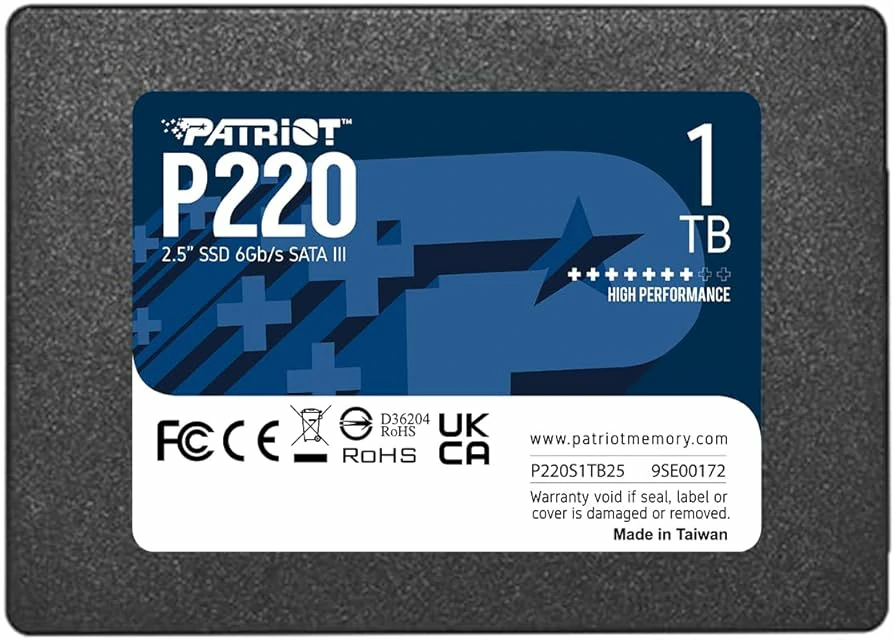 حافظه SSD Patriot P220 - ظرفیت 1 ترابایت